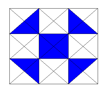 Unidea originale a patchwork Disegni geometrici semplici